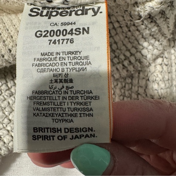 Superdry Cozy Cream Sweater with Sherpa Collar Size Medium. - Picture 9 of 16